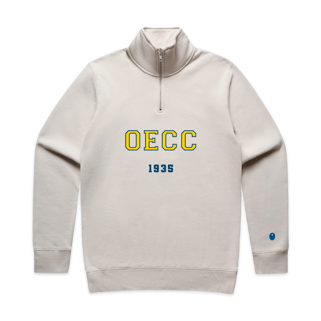 Old Elizabethans Half Zip Sweatshirt - Sand