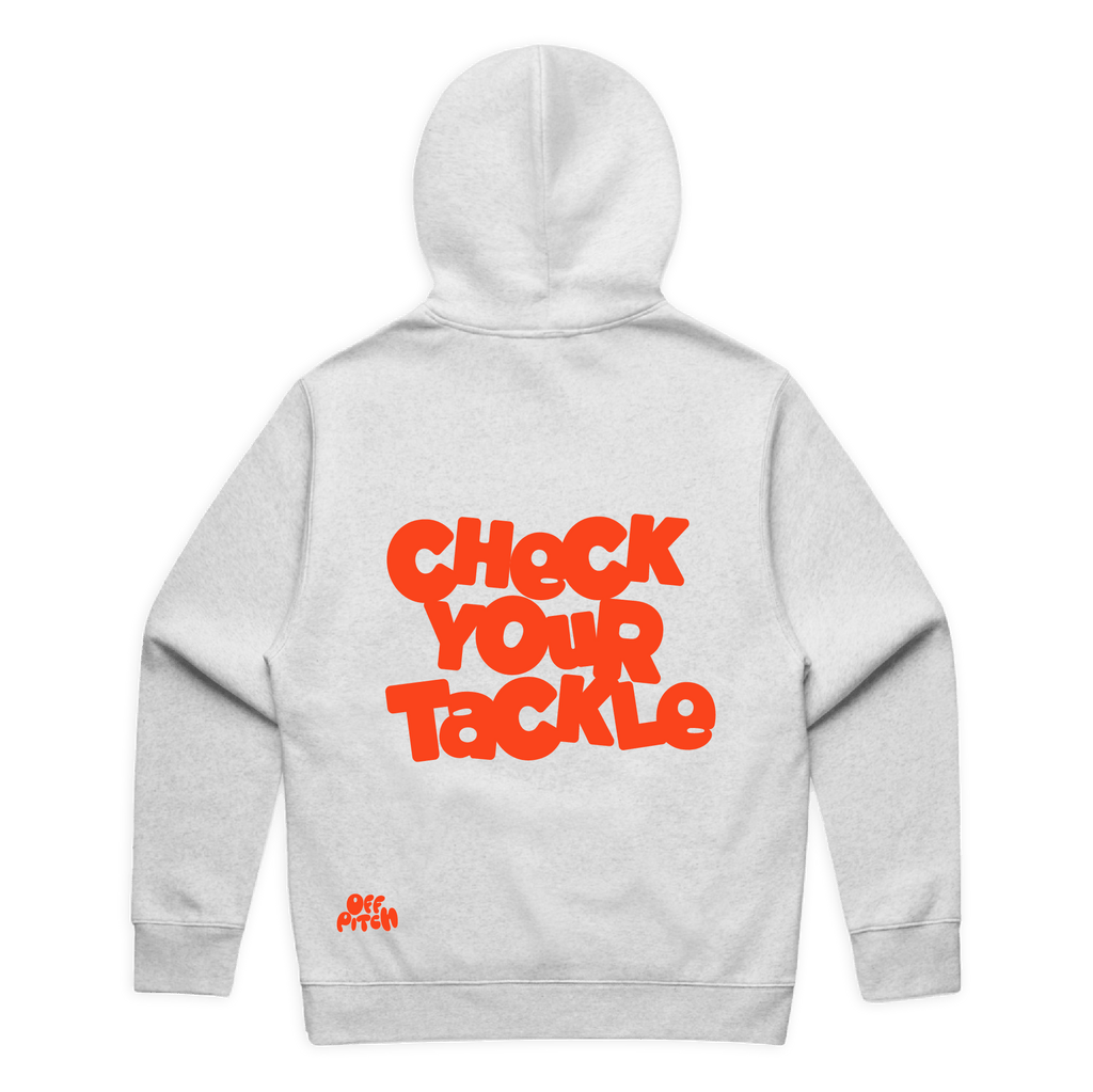 OffPitch X OddBalls 'Check Your Tackle' Hoodie - Light Grey