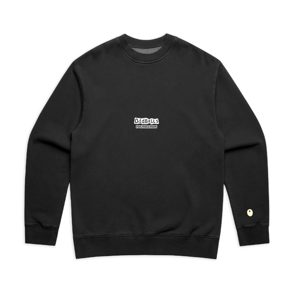 OffPitch X The OddBalls Foundation 'Check Your Balls' Sweatshirt - Off Black