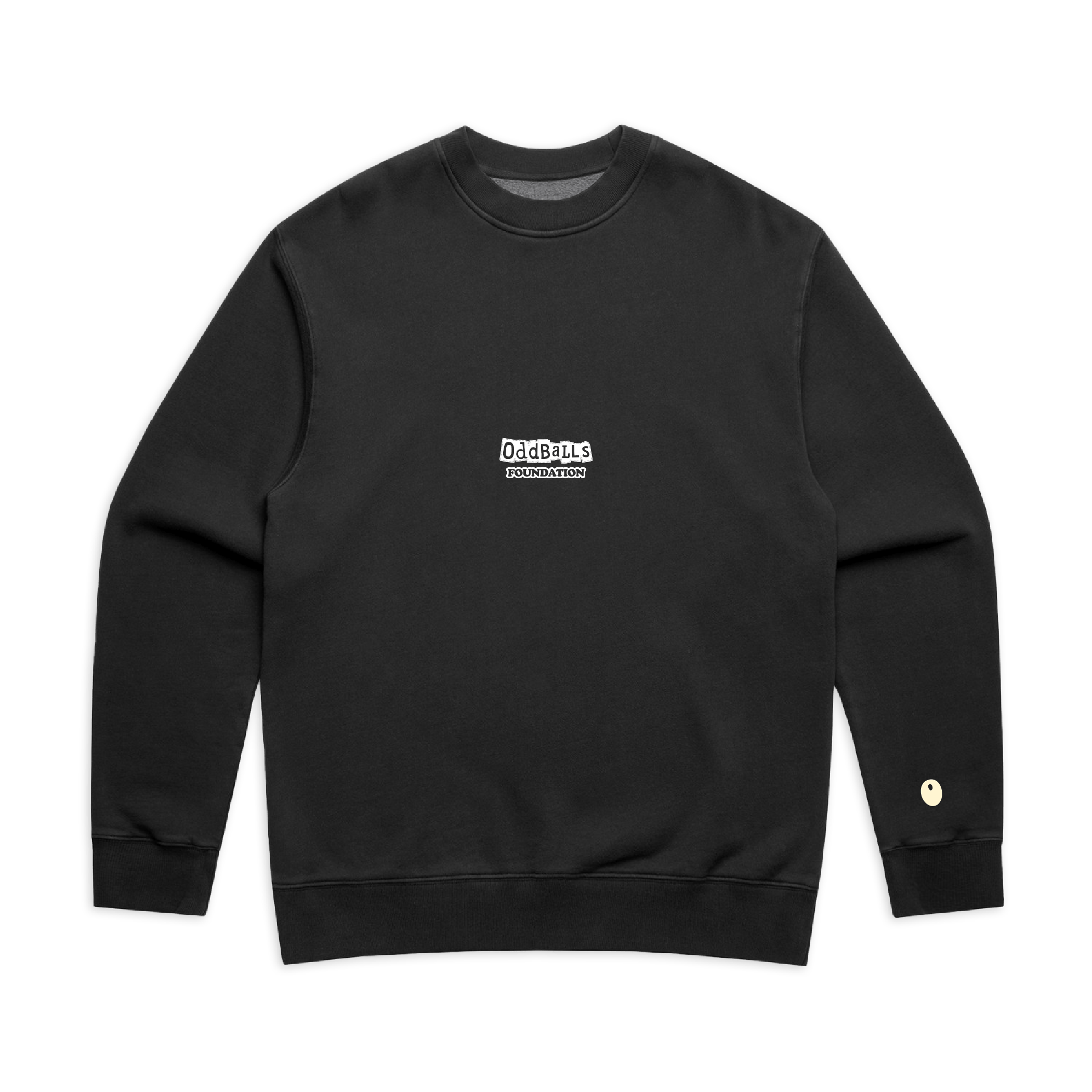 OffPitch X The OddBalls Foundation 'Check Your Balls' Sweatshirt - Off Black