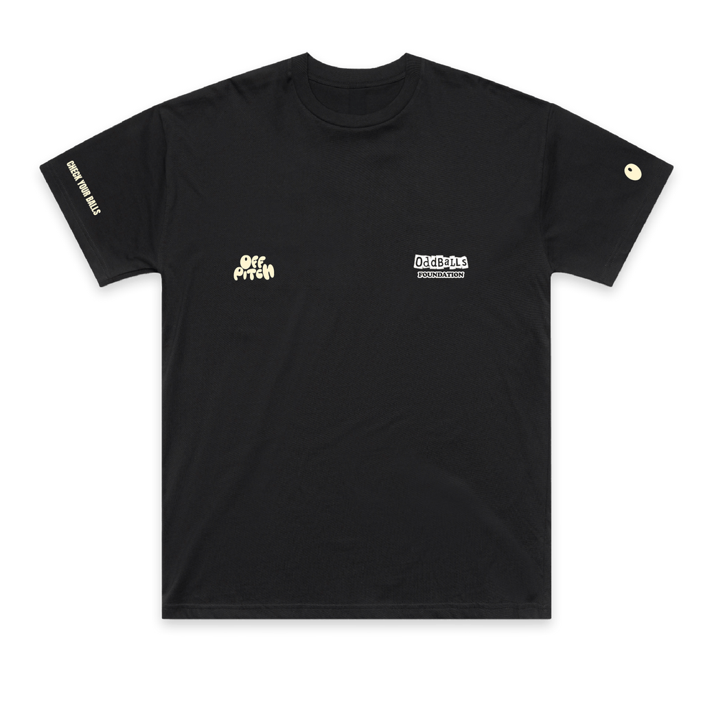 OffPitch X The OddBalls Foundation T-Shirt - Black