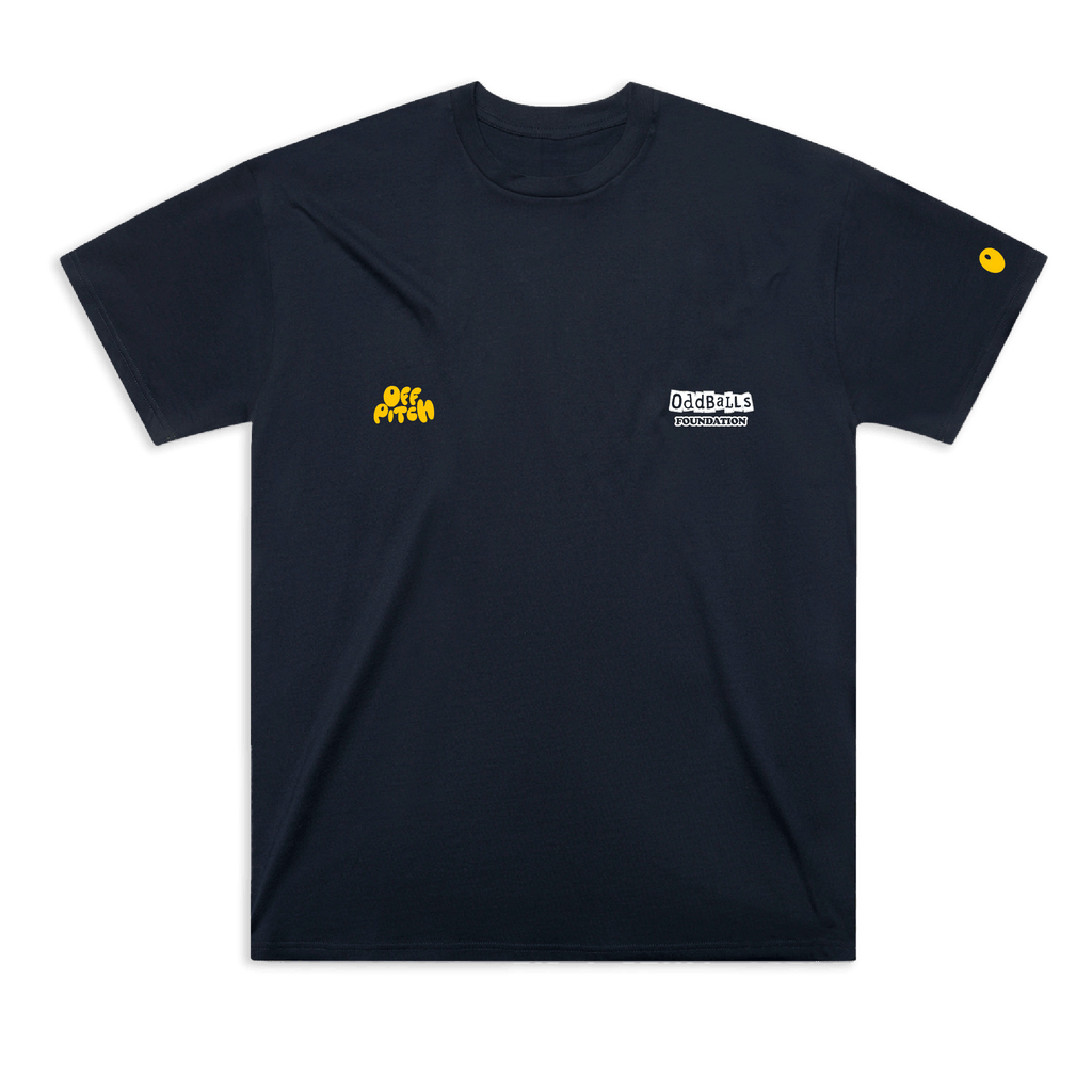 OffPitch X The OddBalls Foundation T-Shirt - Navy