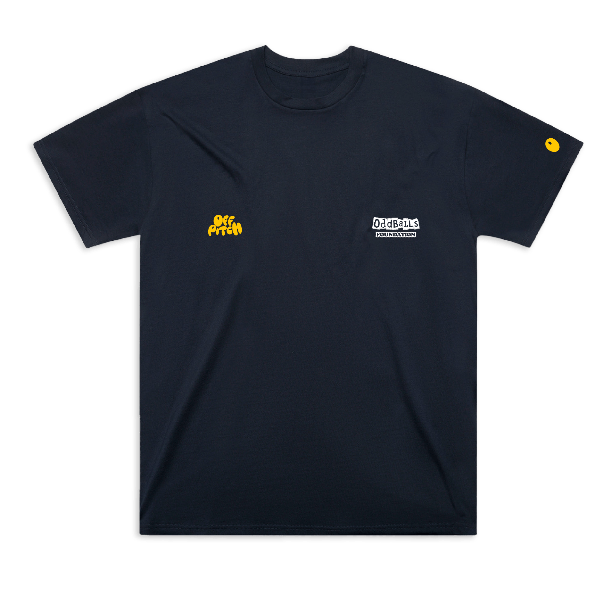 OffPitch X The OddBalls Foundation T-Shirt - Navy