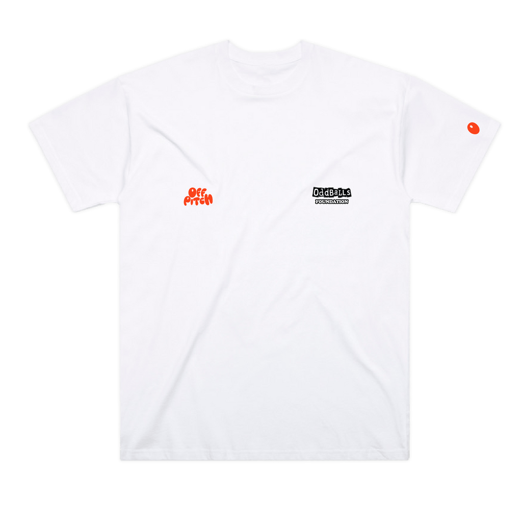 OffPitch X The OddBalls Foundation T-Shirt - White