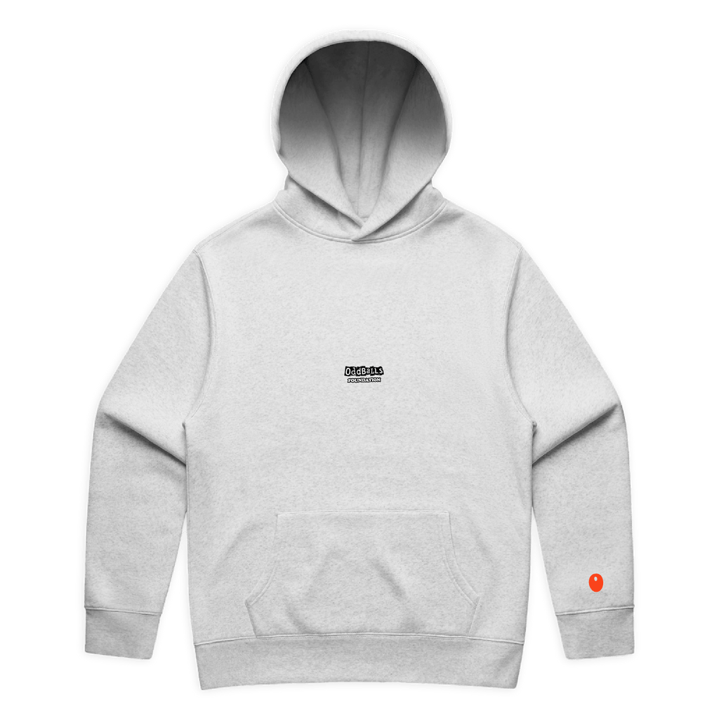 OffPitch X The OddBalls Foundation 'Check Your Tackle' Hoodie - Light Grey