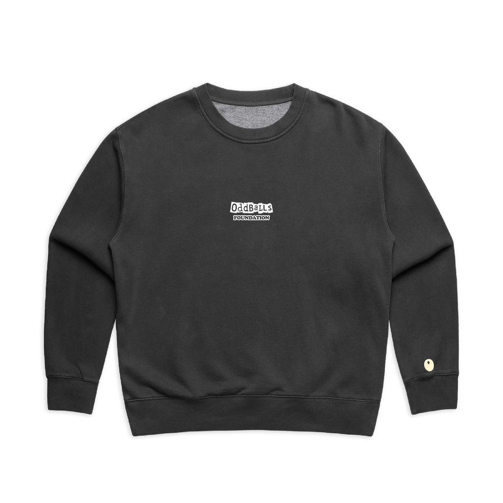 OffPitch X The OddBalls Foundation 'Check Your Balls' Sweatshirt - Off Black
