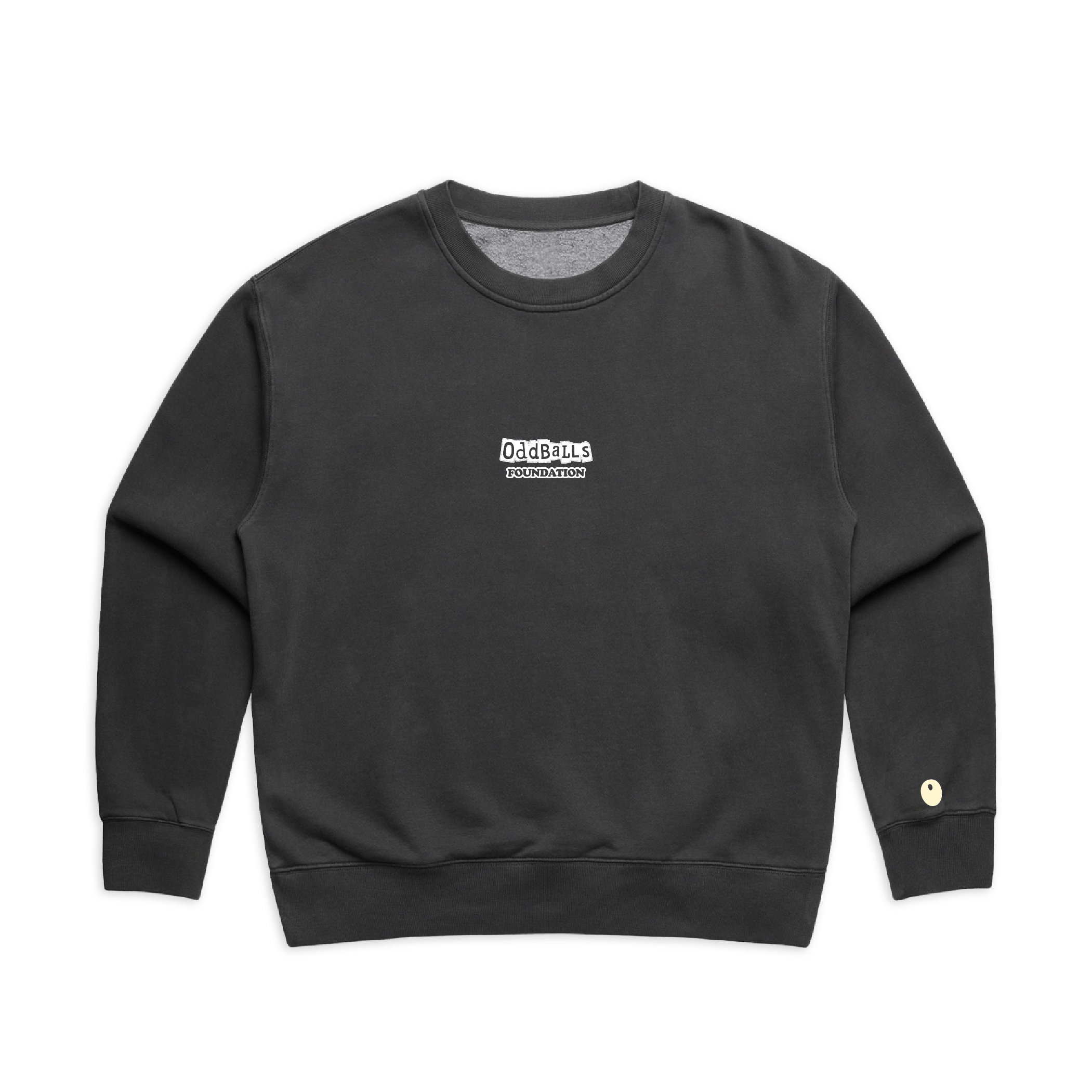 OffPitch X The OddBalls Foundation 'Check Your Balls' Sweatshirt - Off Black