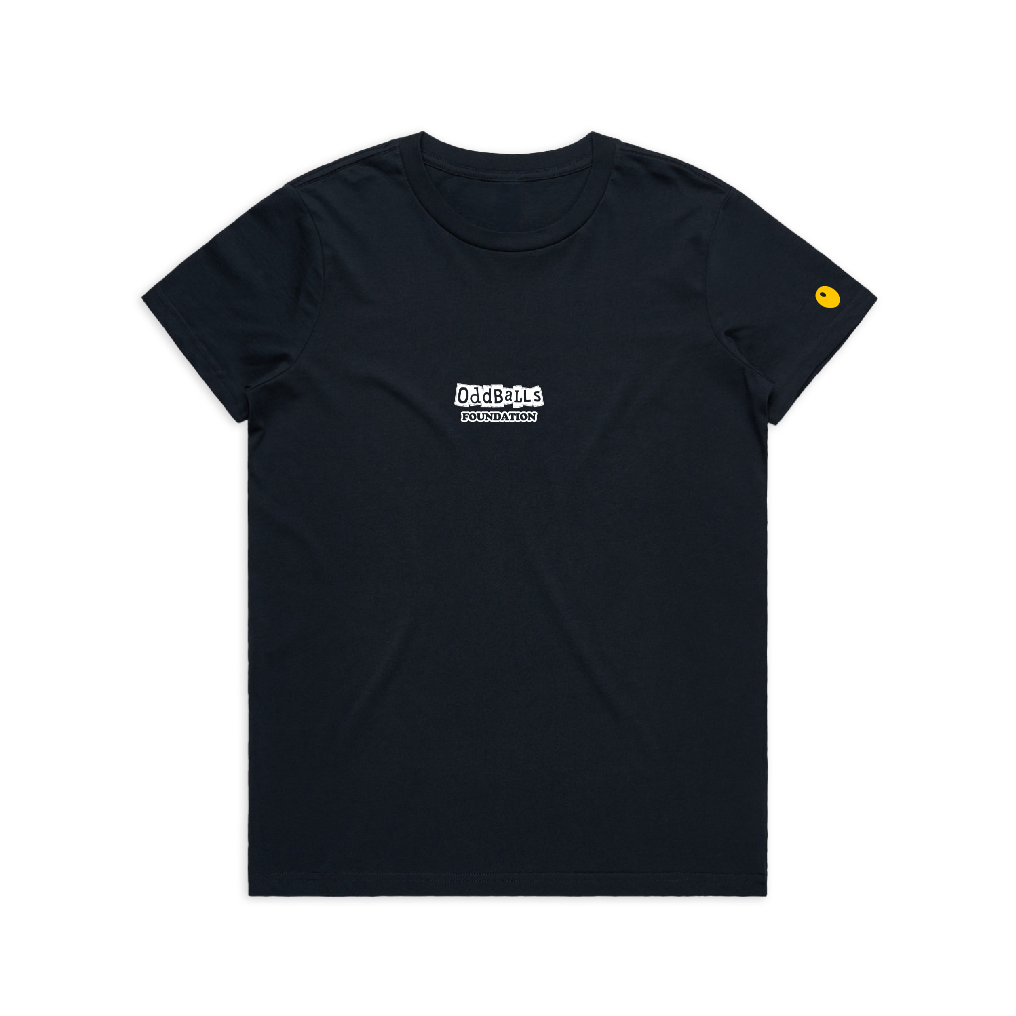 OffPitch X The OddBalls Foundation 'Check Your Balls' T-Shirt - Navy