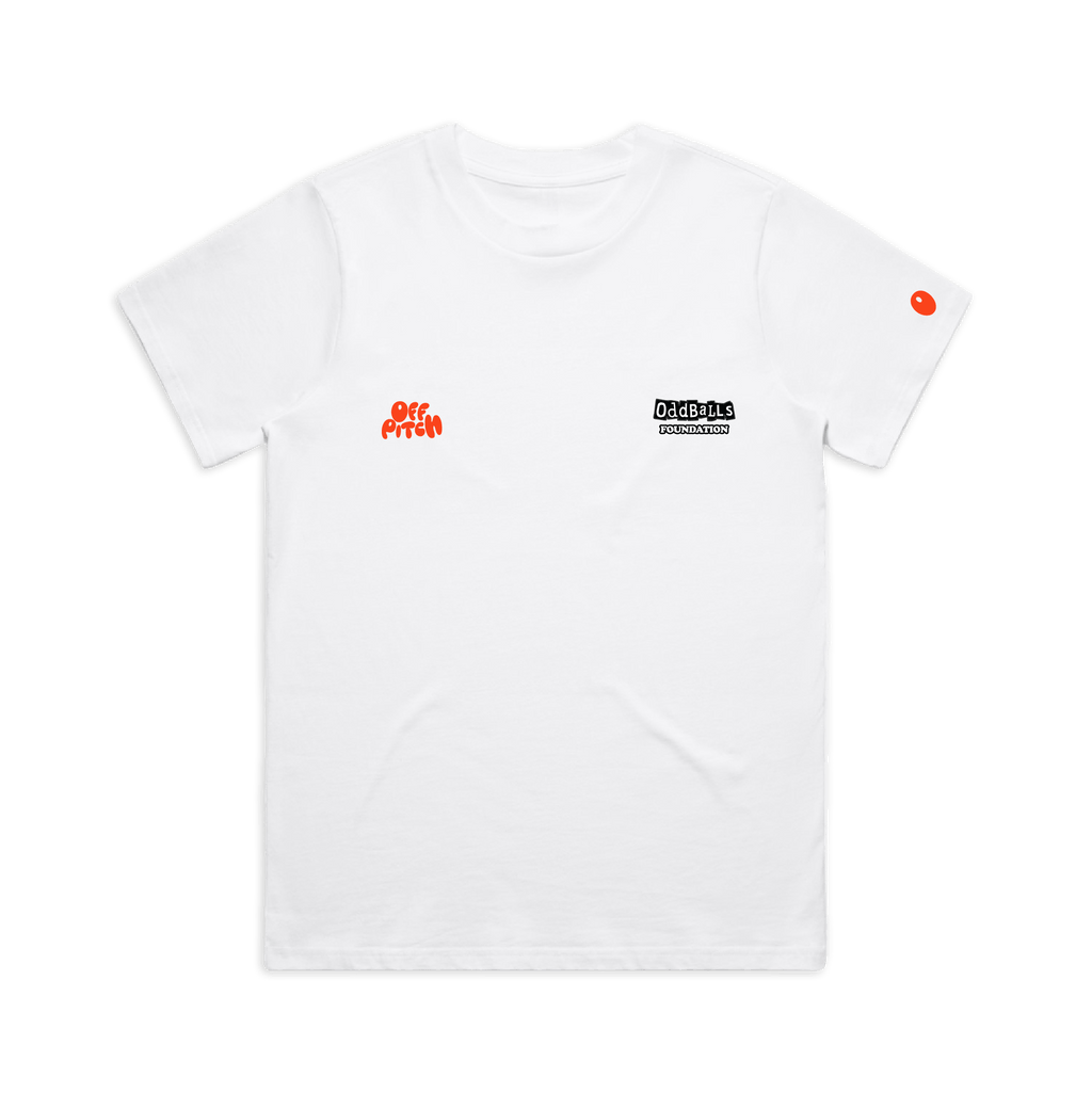 OffPitch X The OddBalls Foundation T-Shirt - White